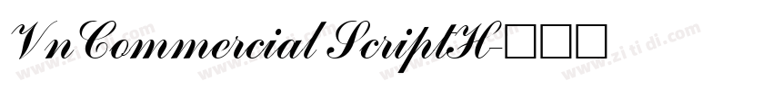 VnCommercial ScriptH字体转换